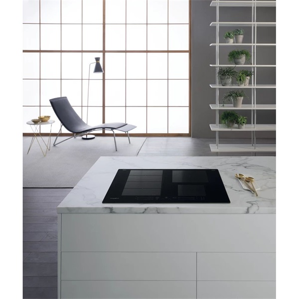 Whirlpool WF S4160 BF fekete, beépíthető, indukciós, főzőzóna: 4, beépíthető méret: 56cm, főzőlap (Újszerű)