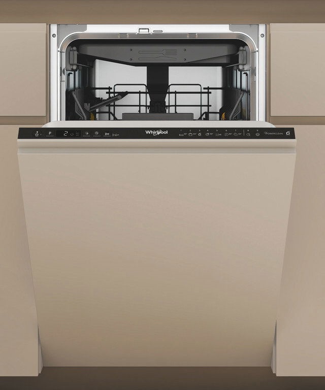 Whirlpool WH6IC11BS7LSA0 inox, programok száma: 9, keskeny beépíthető, 11 terítékes mosogatógép 