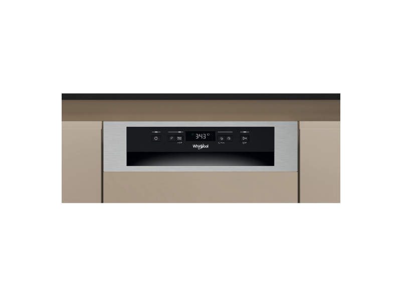 Whirlpool WH6PC11BS7A0 inox, programok száma: 9, keskeny beépíthető, 11 terítékes mosogatógép 