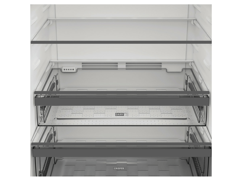 Whirlpool WHD2 6472W X4E inox, felülfagyasztós, Hűtő:354L, Fagyasztó:123L, No frost hűtőszekrény