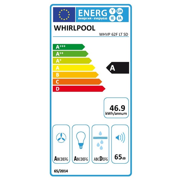 Whirlpool WHVP 62F LT SD ezüst páraelszívó