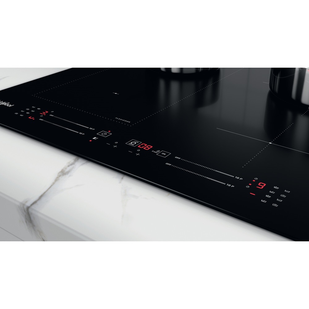 Whirlpool WL S7960 NE fekete, beépíthető, indukciós, főzőzóna: 4, beépíthető méret: 56cm, főzőlap
