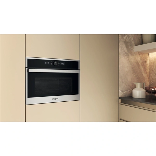 Whirlpool WMW44HMX 900W 40L inox beépíthető mikrohullámú sütő