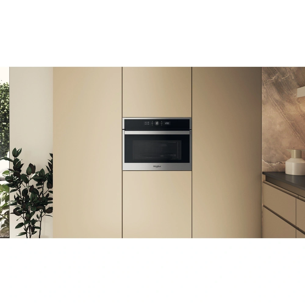 Whirlpool WMW44HMX 900W 40L inox beépíthető mikrohullámú sütő
