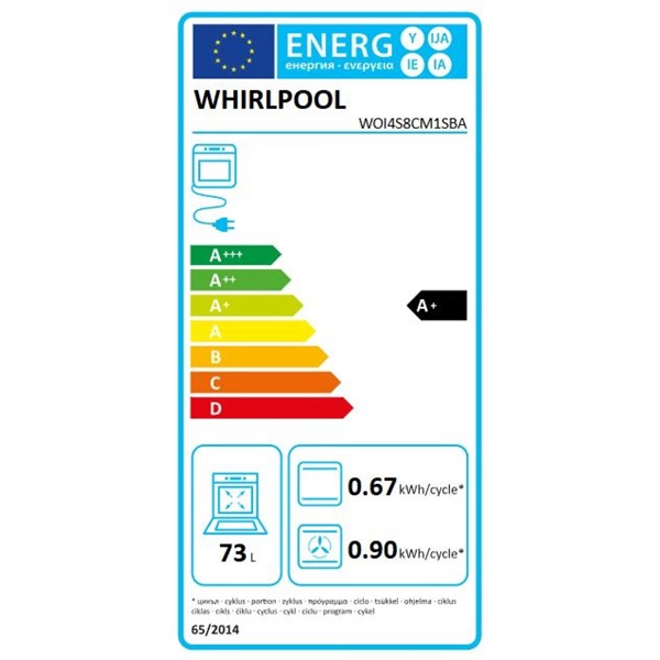 Whirlpool WOI4S8CM1SBA beépíthető sütő