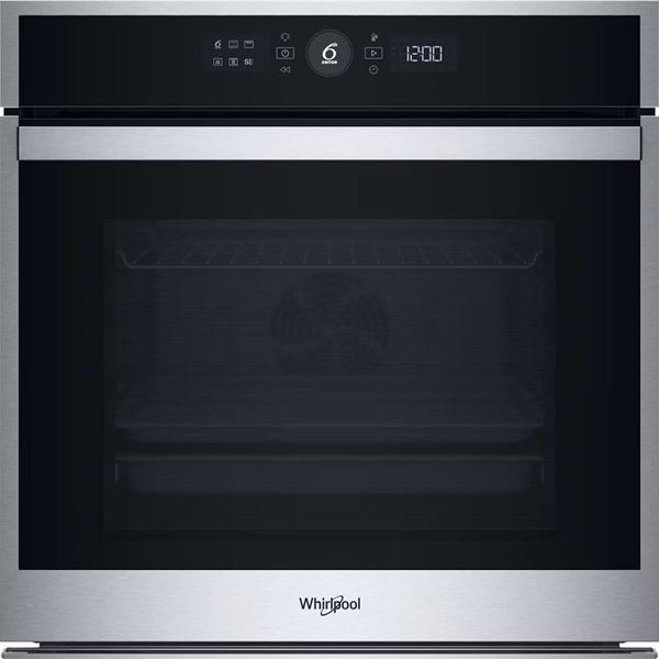 Whirlpool WOI4S8HM1SXA inox-fekete, beépíthető, sütőtér: 73 liter,grill, légkeverés sütő
