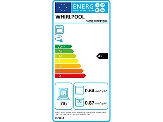 Whirlpool WOI9A8FPT2SBA fekete, beépíthető, sütőtér: 73L, pirolitikus, sütő