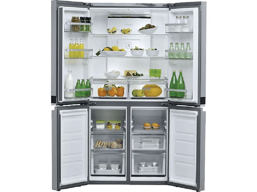Whirlpool WQ9 U1L inox, Side-by-Side, Hűtő:388L, Fagyasztó:206L, No frost hűtőszekrény