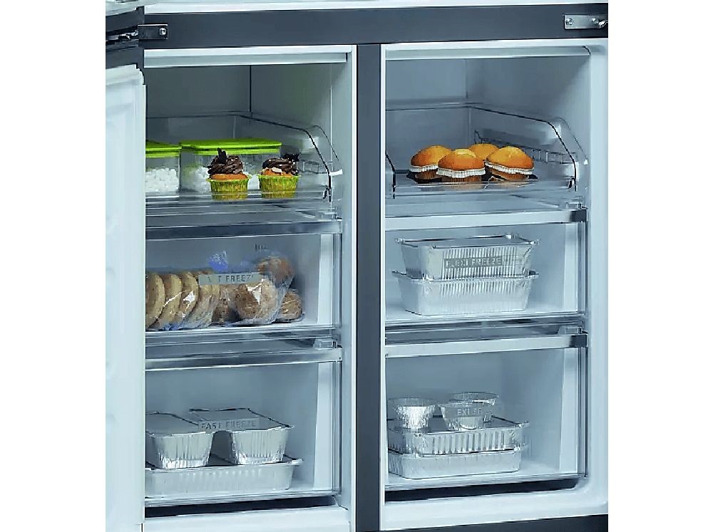 Whirlpool WQ9 U1L inox, Side-by-Side, Hűtő:388L, Fagyasztó:206L, No frost hűtőszekrény