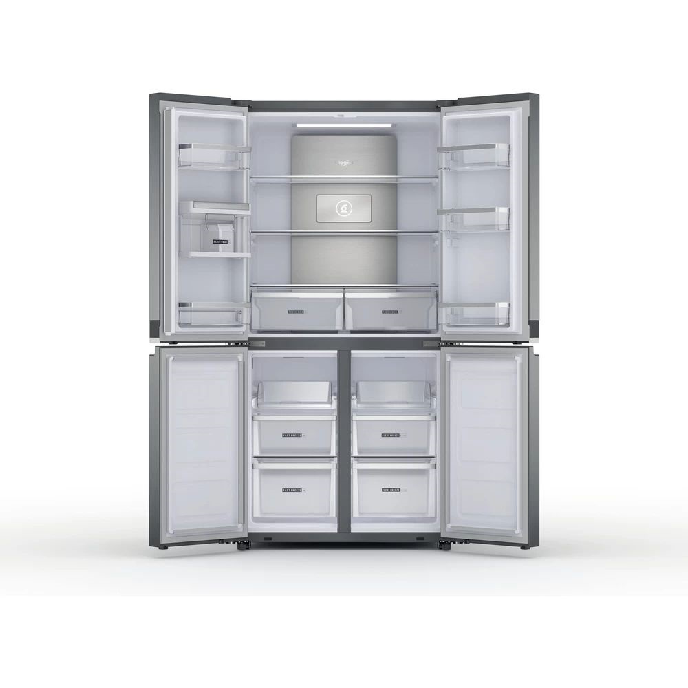 Whirlpool WQ9 U2L inox, Side-by-Side, Hűtő:388L, Fagyasztó:206L, Total No frost hűtőszekrény