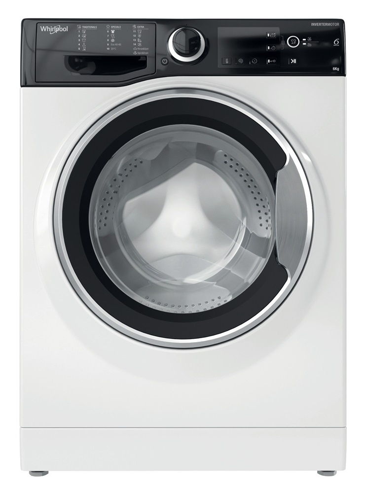 Whirlpool WRBSB 6249 S EU fehér, elöltöltős, max.1200ford., 6 kg, mosógép