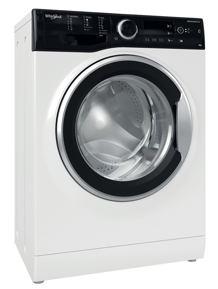 Whirlpool WRBSB 6249 S EU fehér, elöltöltős, max.1200ford., 6 kg, mosógép