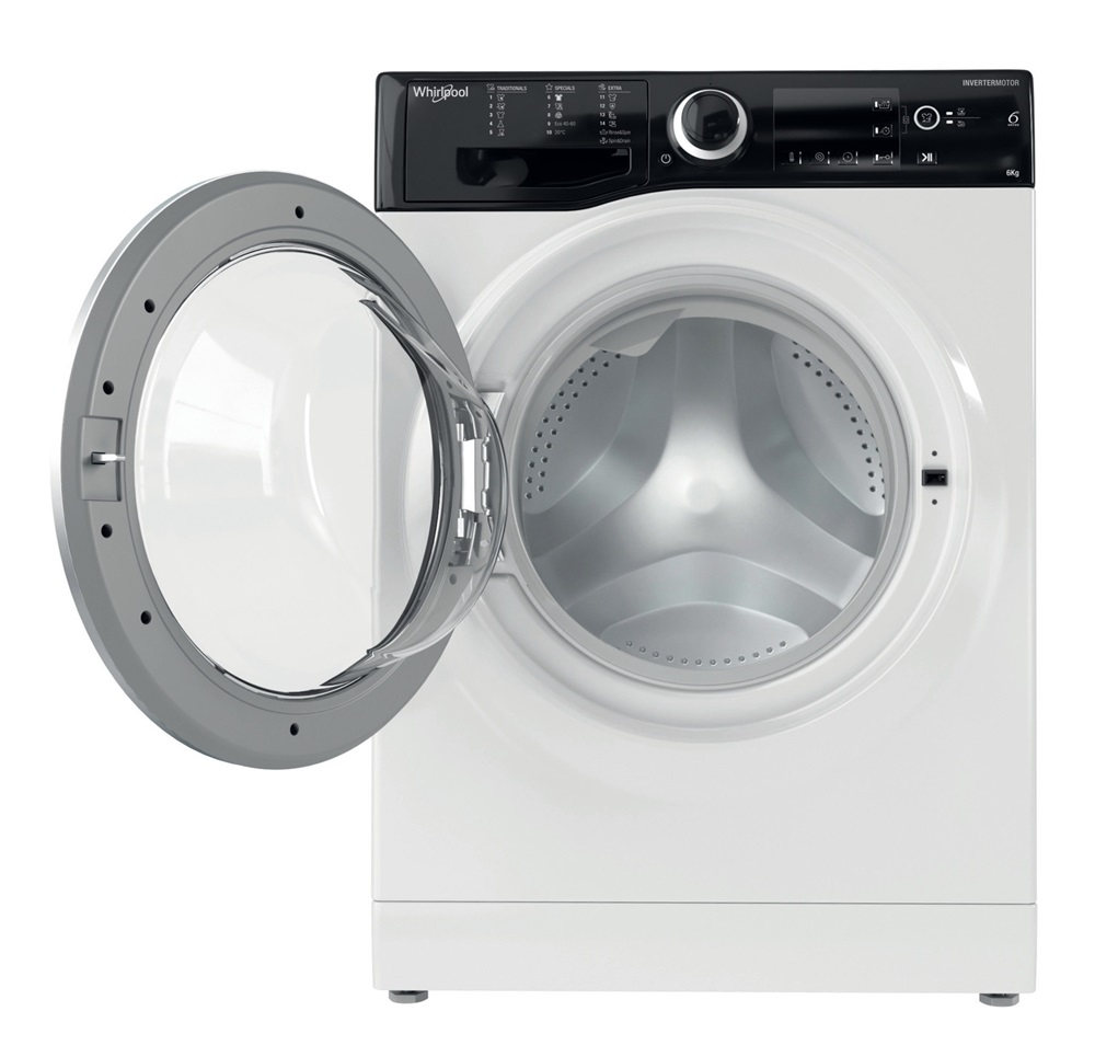 Whirlpool WRBSB 6249 S EU fehér, elöltöltős, max.1200ford., 6 kg, mosógép