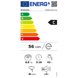 Whirlpool WRBSB 6249 S EU 6 kg elöltöltős mosógép