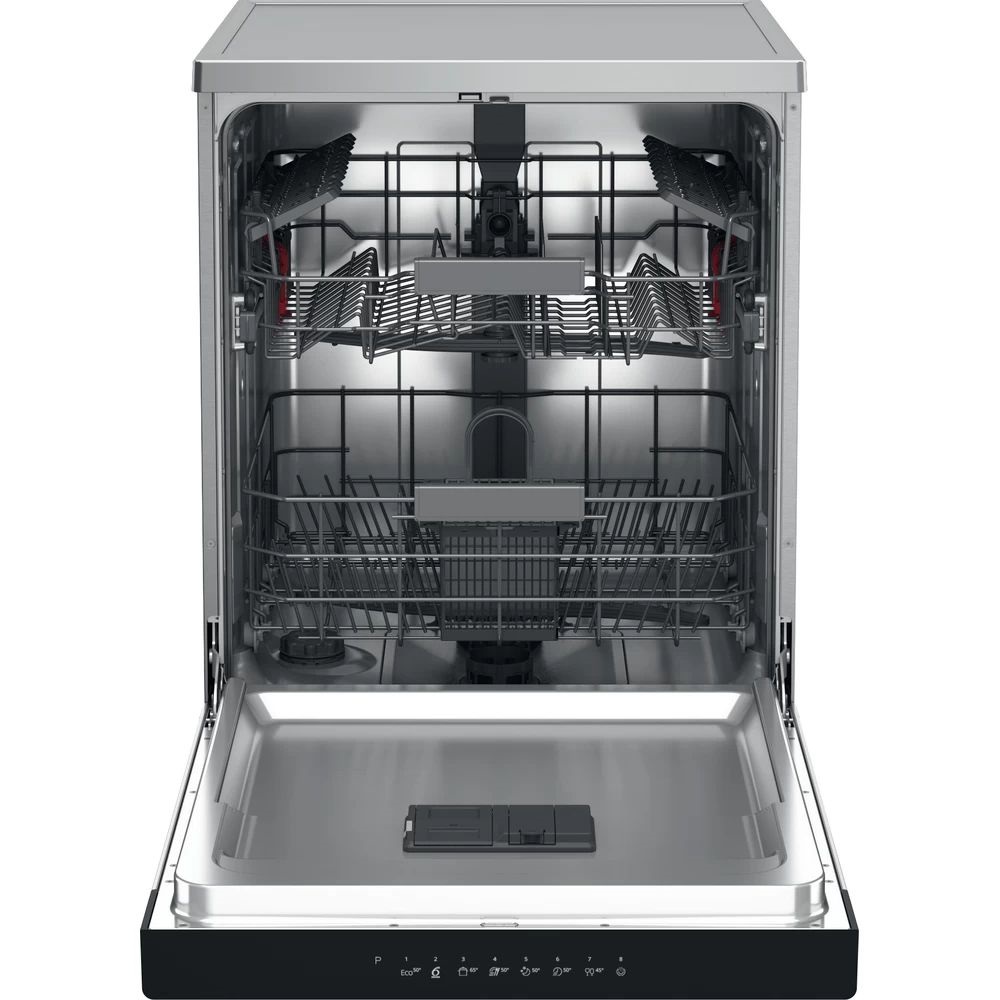 Whirlpool WRFC 3C26X inox, programok száma: 8, szabadonálló, 14 terítékes mosogatógép 