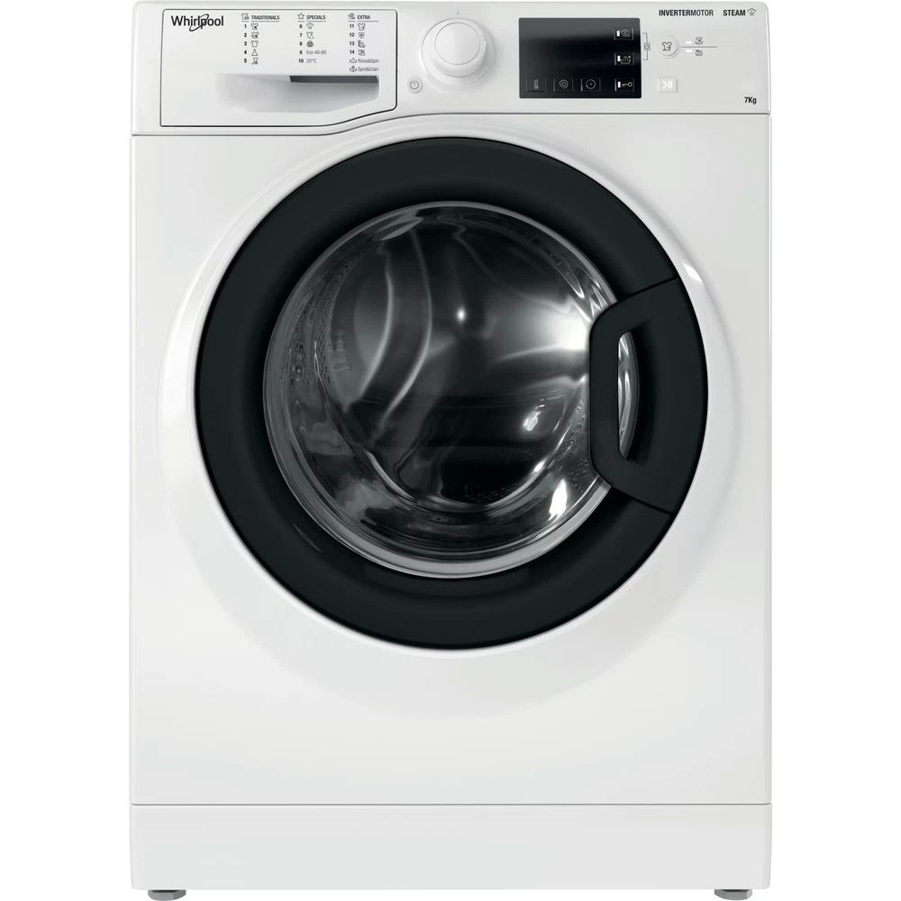 Whirlpool WRSB 7259 WB EU fehér, elöltöltős, keskeny, max.1200ford., 7 kg, mosógép