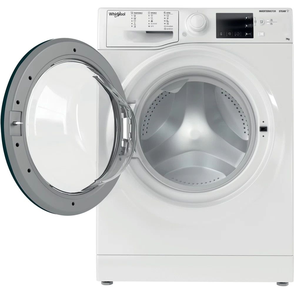 Whirlpool WRSB 7259 WB EU fehér, elöltöltős, keskeny, max.1200ford., 7 kg, mosógép