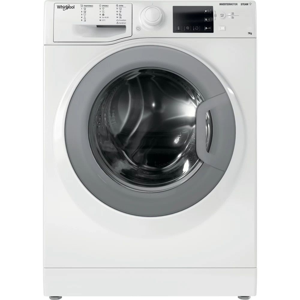 Whirlpool WRSB 7259 WS EU fehér, elöltöltős, keskeny, max.1200ford., 7 kg, mosógép