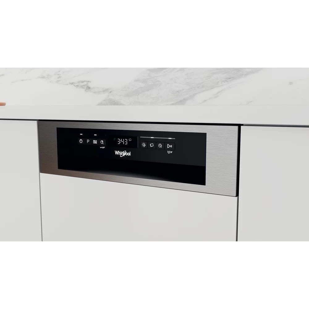 Whirlpool WSBO 3O34 PF X programok száma: 8, beépíthető, 10 terítékes mosogatógép 