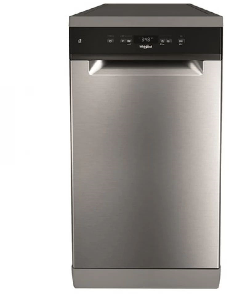 Whirlpool WSFC 3M27 X inox, programok száma: 6, szabadonálló, 10 terítékes mosogatógép 