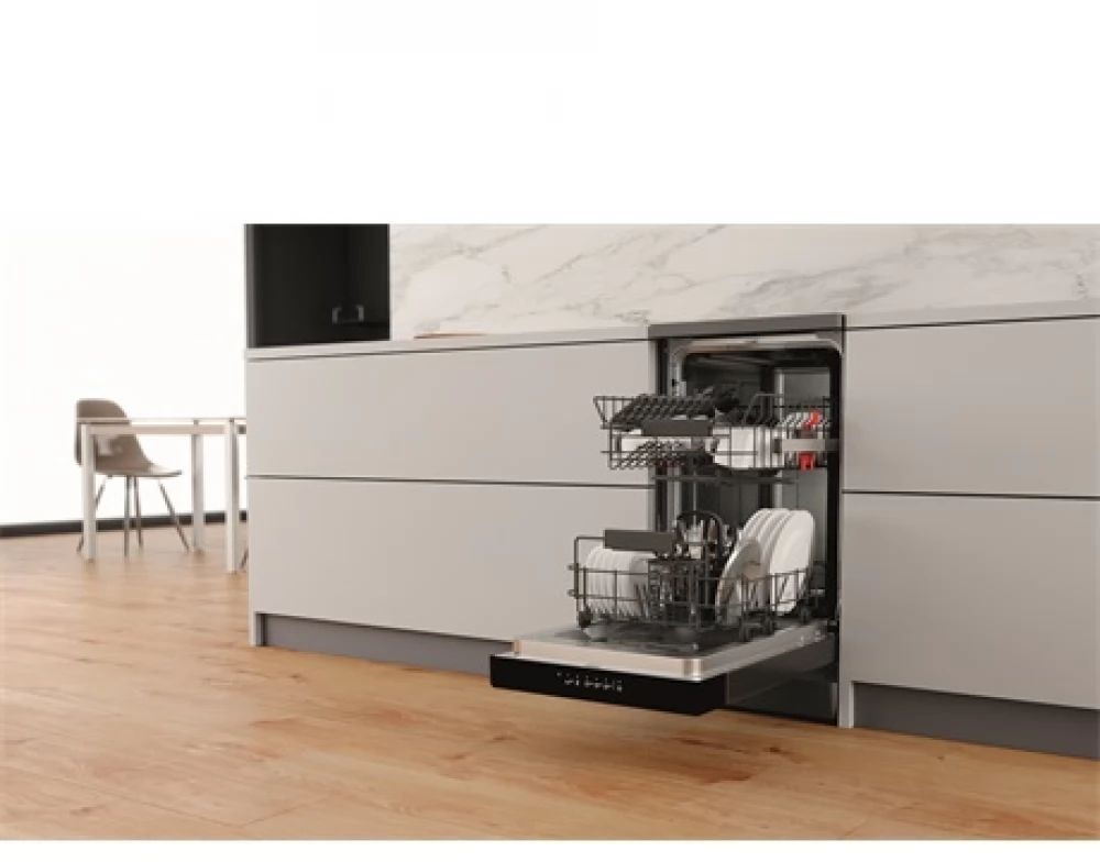 Whirlpool WSFC 3M27 X inox, programok száma: 6, szabadonálló, 10 terítékes mosogatógép 