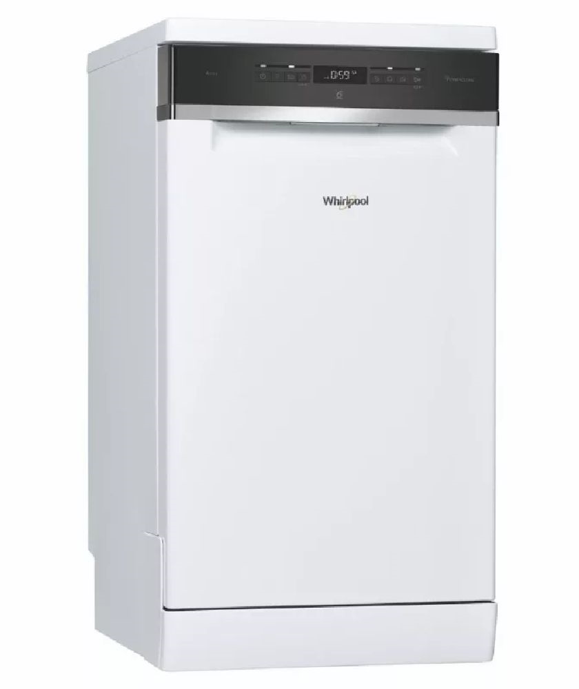 Whirlpool WSFO 3O34 PF fehér, programok száma: 8, keskeny szabadonálló, 10 terítékes mosogatógép 