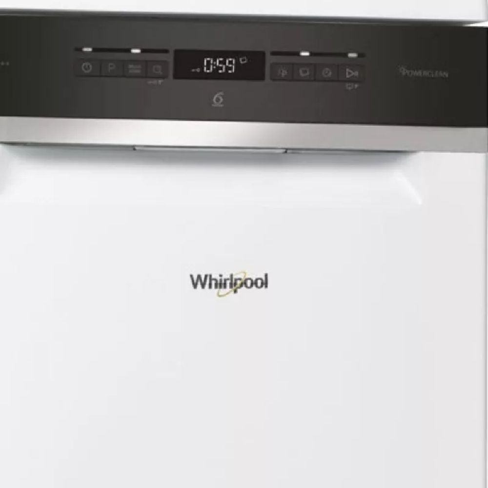 Whirlpool WSFO 3O34 PF fehér, programok száma: 8, keskeny szabadonálló, 10 terítékes mosogatógép 