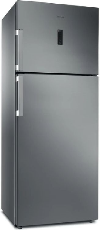 Whirlpool WT70E 832 X inox, felülfagyasztós, Hűtő:317L, Fagyasztó:106L, hűtőszekrény