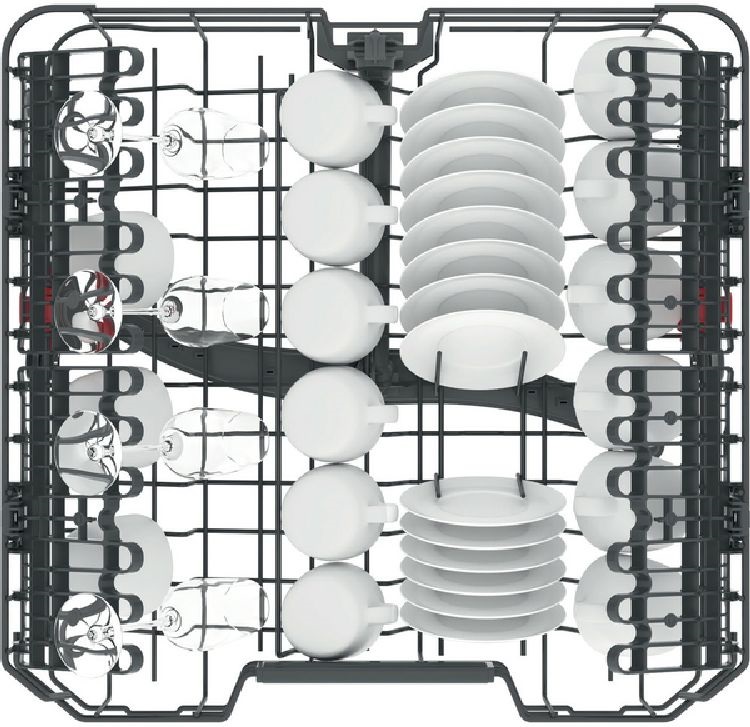 Whirlpool WIC 3C34 PFE S programok száma: 10, beépíthető, 14 terítékes mosogatógép 