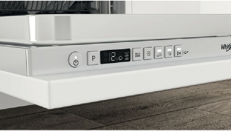 Whirlpool WIC 3C34 PFE S programok száma: 10, beépíthető, 14 terítékes mosogatógép 