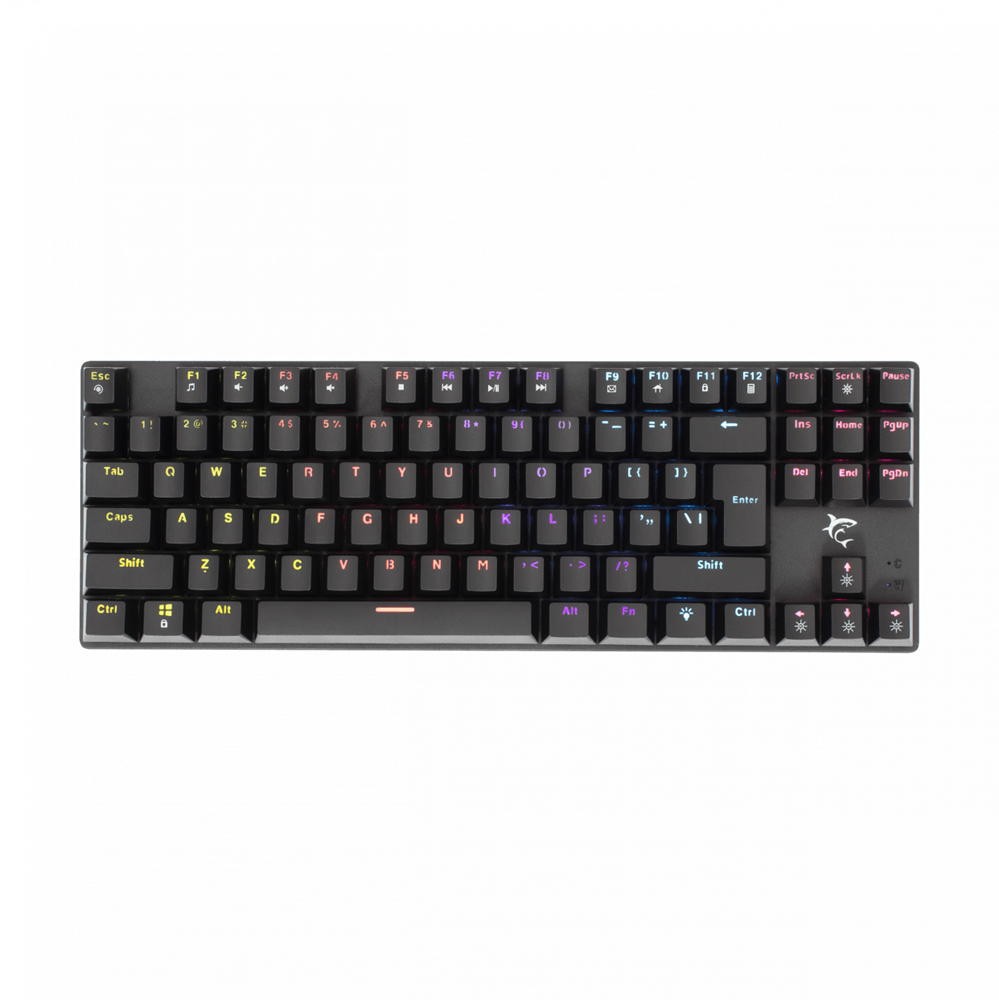 White Shark COMMANDOS GK-2106B/R-HU fekete mechanikus magyar (red switch) gamer billentyűzet