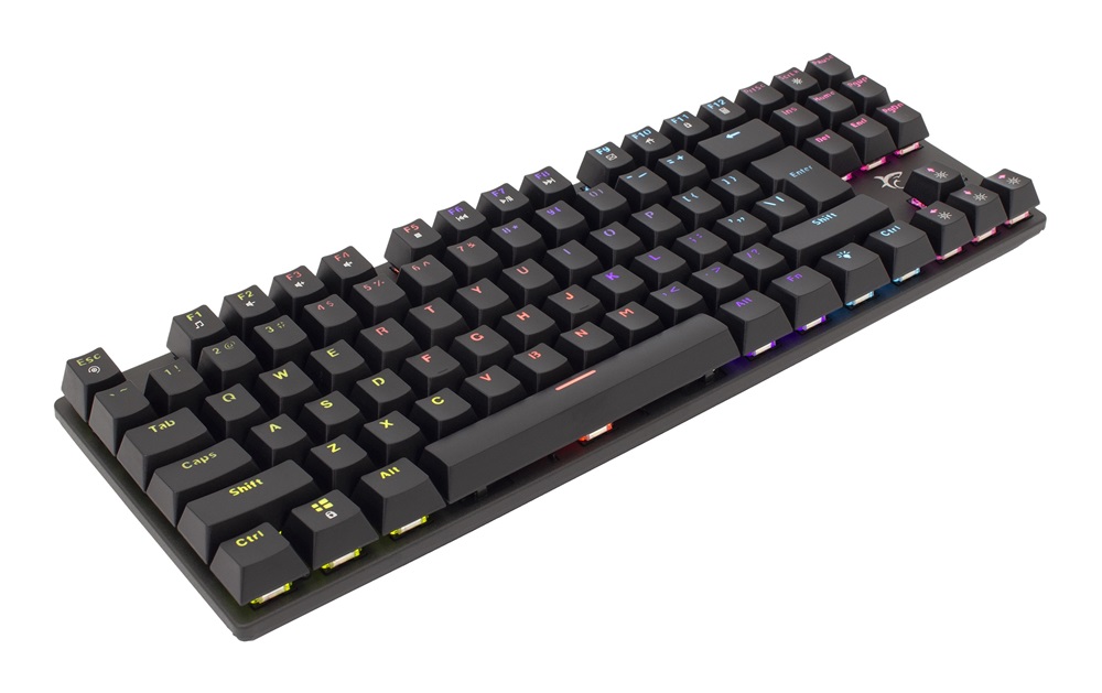 White Shark COMMANDOS GK-2106B/BL-HU fekete mechanikus magyar (blue switch) gamer billentyűzet