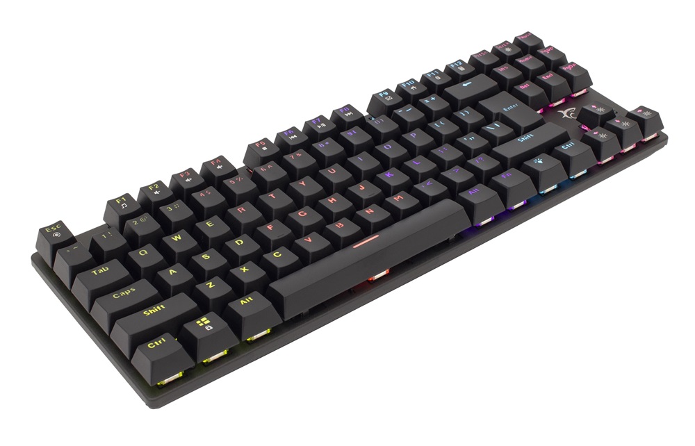 White Shark COMMANDOS GK-2106B/R-HU fekete mechanikus magyar (red switch) gamer billentyűzet