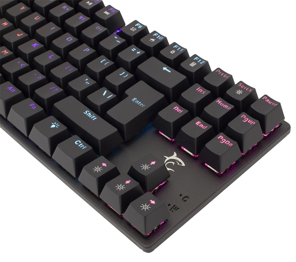 White Shark COMMANDOS GK-2106B/R-HU fekete mechanikus magyar (red switch) gamer billentyűzet