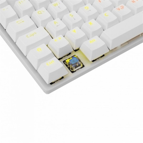 White Shark COMMANDOS GK-2106W/BL-HU fehér mechanikus magyar (blue switch) gamer billentyűzet