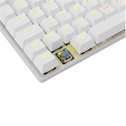 White Shark COMMANDOS GK-2106W/BL-HU fehér mechanikus magyar (blue switch) gamer billentyűzet