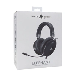 White Shark ELEPHANT vezetékes fekete gamer headset