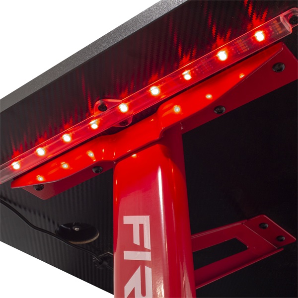 White Shark FIRE SHADOW fekete-piros gamer asztal