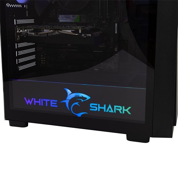White Shark GCC-2401B Warhead fekete (táp nélküli switch) ablakos E-ATX ház