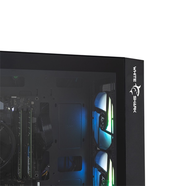 White Shark GCC-2401B Warhead fekete (táp nélküli switch) ablakos E-ATX ház