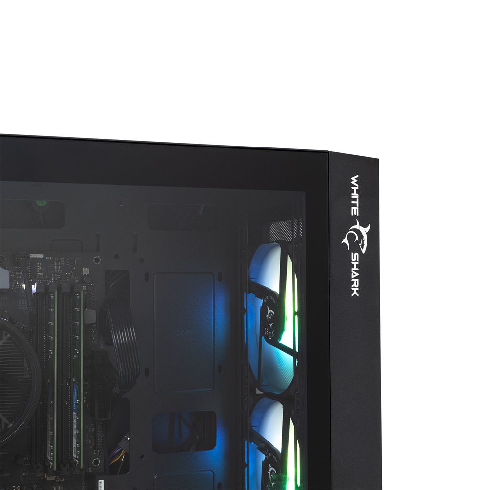 White Shark GCC-2401B Warhead fekete (táp nélküli switch) ablakos E-ATX ház