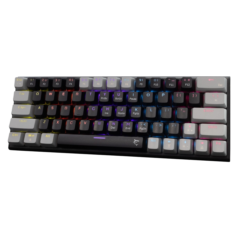 White Shark GK-002113V2-B-G/R-HU Wakizashi 2 HUN fekete-szürke (red switch) gamer billentyűzet