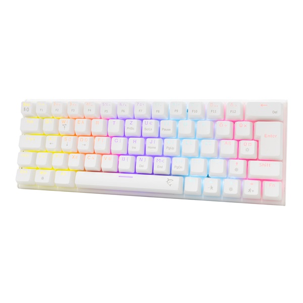 White Shark GK-002223V2-W/BL-HU Wakizashi 2 HUN fehér (blue switch) gamer billentyűzet