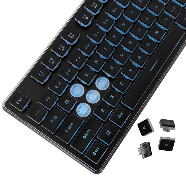 White Shark GK-003141B-US Tachi US fekete gamer billentyűzet