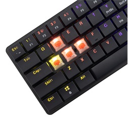 White Shark GK-006111-B/R-US Nagamaki US fekete (red switch) gamer billentyűzet