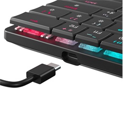 White Shark GK-006111-B/R-US Nagamaki US fekete (red switch) gamer billentyűzet