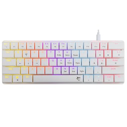 White Shark GK-006211-W/R-US Nagamaki US fehér (red switch) gamer billentyűzet