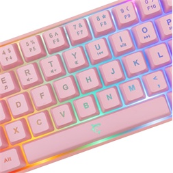 White Shark GK-2201P-US Ronin US pink gamer billentyűzet