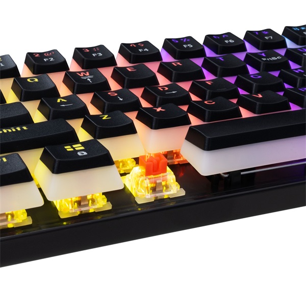 White Shark GK-2202-2B/R-US Ashiko 2 US fekete (red switch) gamer billentyűzet