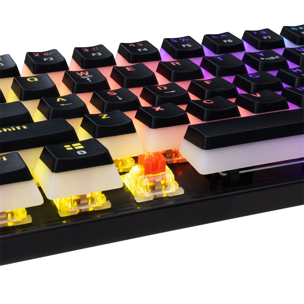 White Shark GK-2202-2B/R-US Ashiko 2 US fekete (red switch) gamer billentyűzet